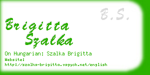 brigitta szalka business card